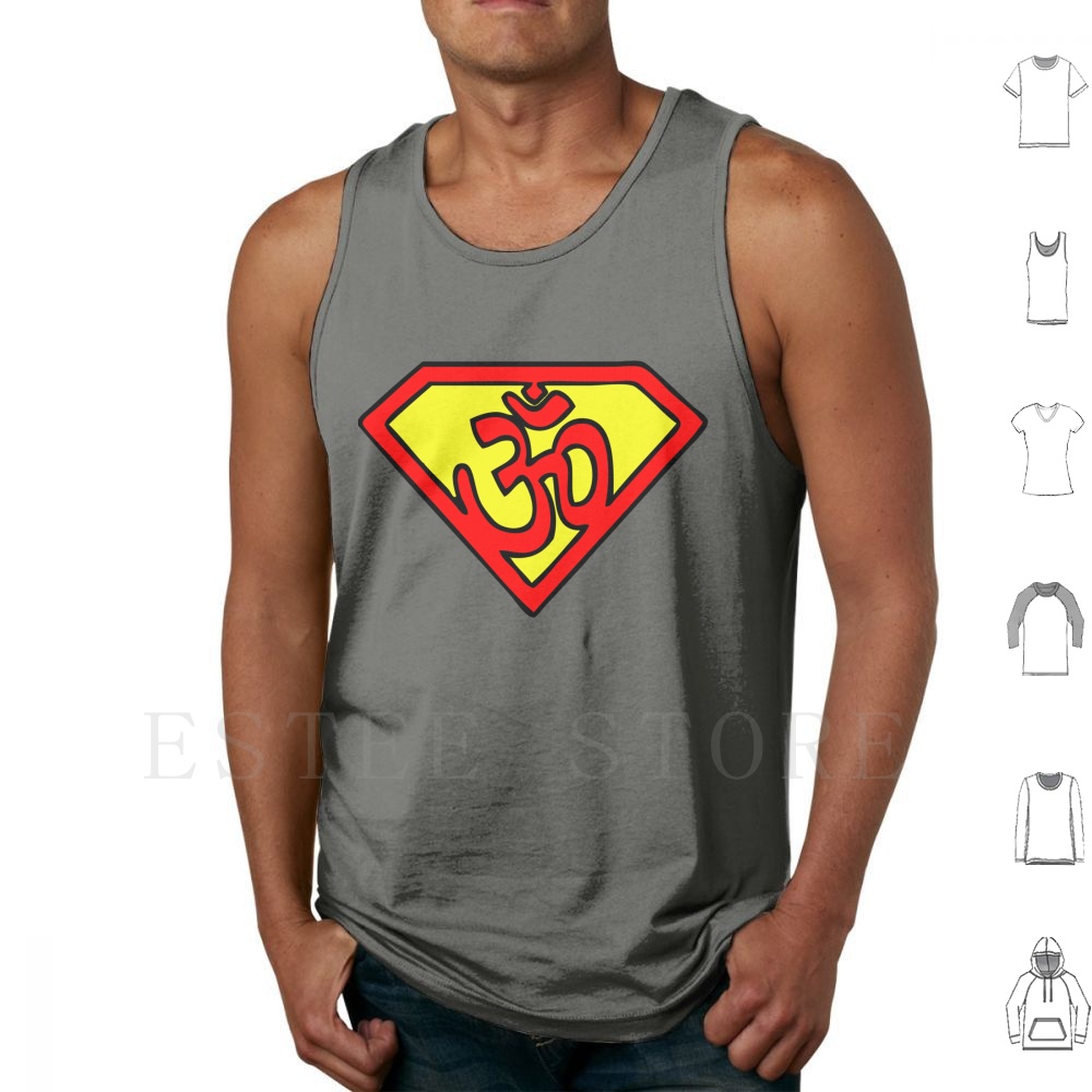 Zen Yoga Fitness - Super Om Symbol Tank Tops Vest
