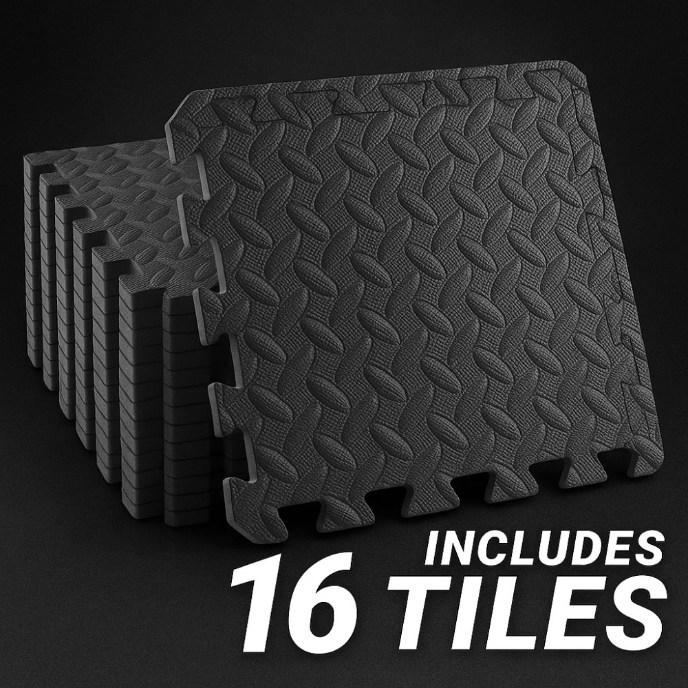 Yoga Fitness Mat - 16 Piece Fitness Yoga Mat Soft