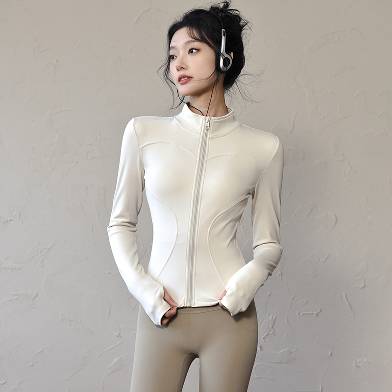 Yoga Fitness Women - Long Sleeve Sports Jacket Women Zip