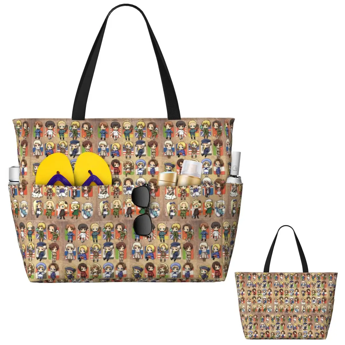Yoga Fitness Group - Hetalia Group Beach Tote Bag Sport