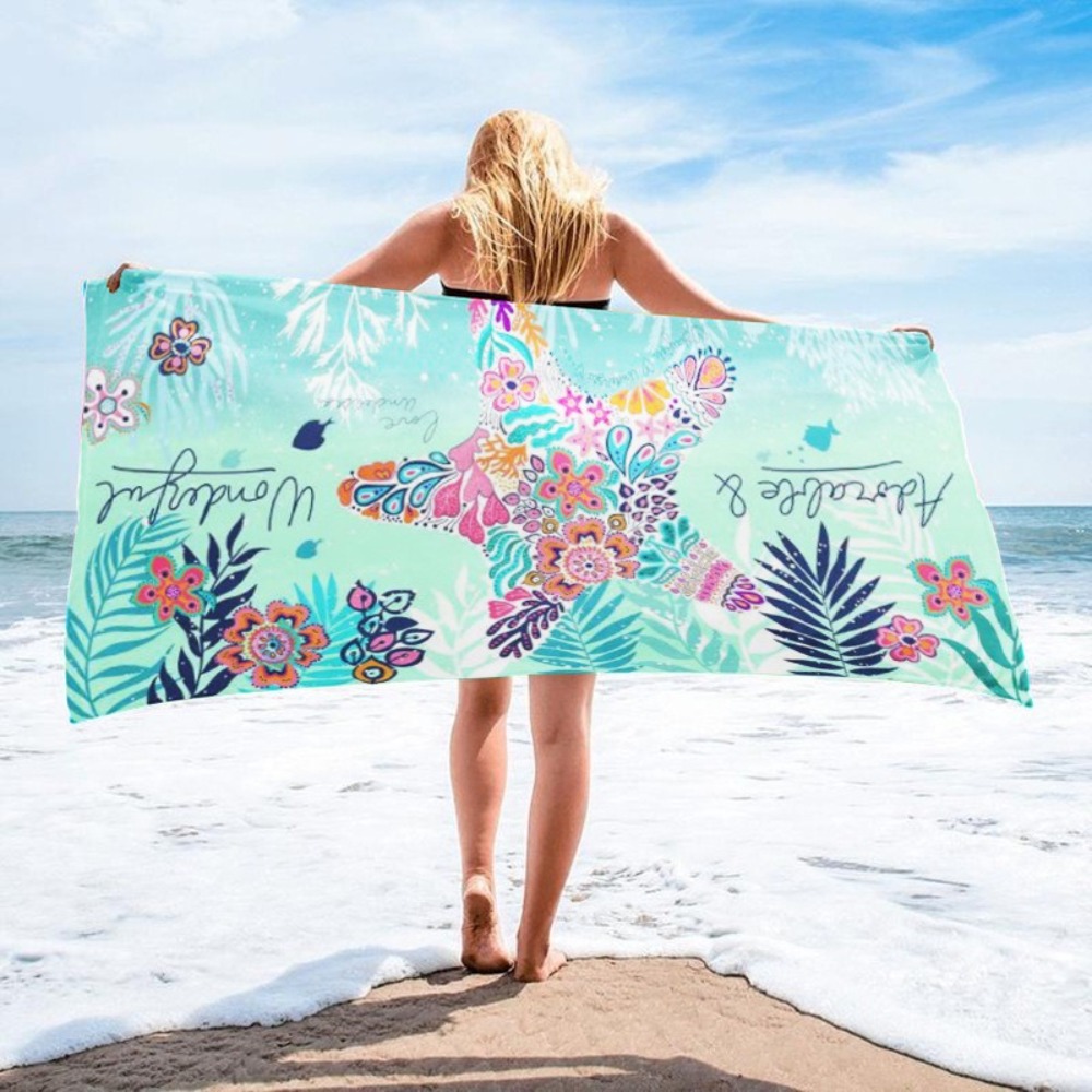 Starfish Printing Bath Towel 2 – Yoga Fitness Mat Bewertung und Preis