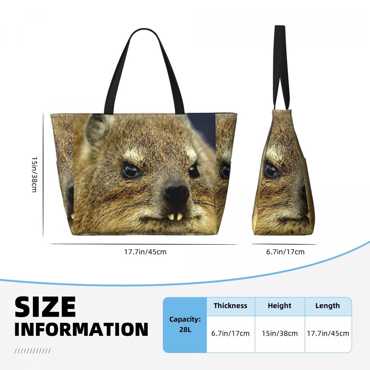 Rock Hyrax Photo Beach Tote Ba – Yoga Fitness Gym Photos Bewertung und Preis