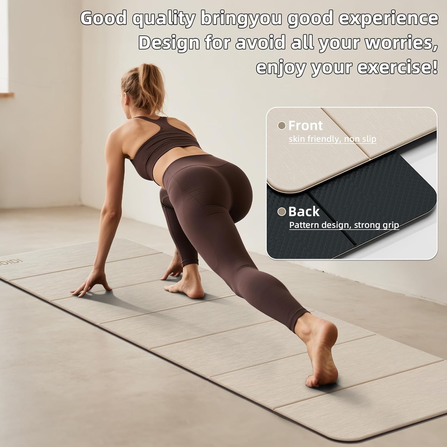 Foldable Yoga Mat Extra Thick  – Yoga Fitness Mat Bewertung und Preis