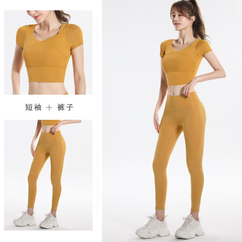 Quick Dry Set Sports Top With  – Yoga Fitness Pants Bewertung und Preis