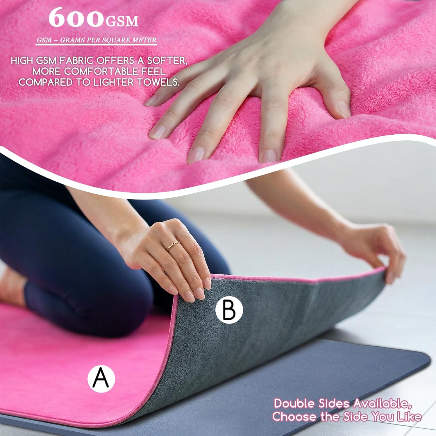 Yoga Mat Towel, Extra Thick 60 – Yoga Fitness Mat Bewertung und Preis