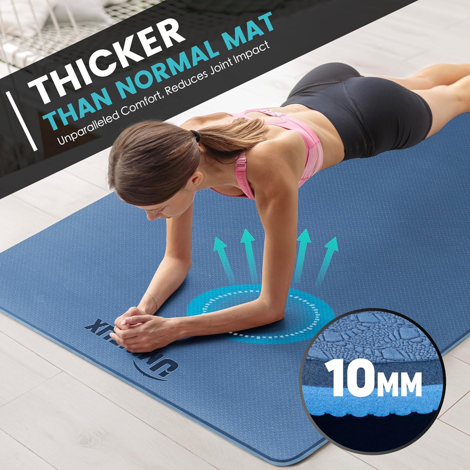 Large Yoga Mat 1/4 & 2/5 Inch  – Yoga Fitness Mat Bewertung und Preis