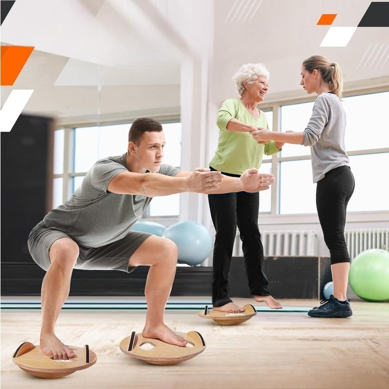 Wooden Fitness Balance Board A – Yoga Fitness Training Bewertung und Preis
