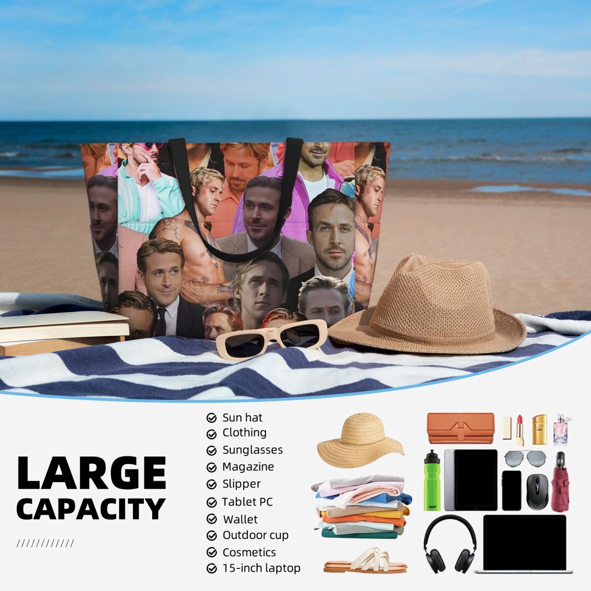 Ryan Gosling Photo Collage Bea – Yoga Fitness Gym Photos Bewertung und Preis
