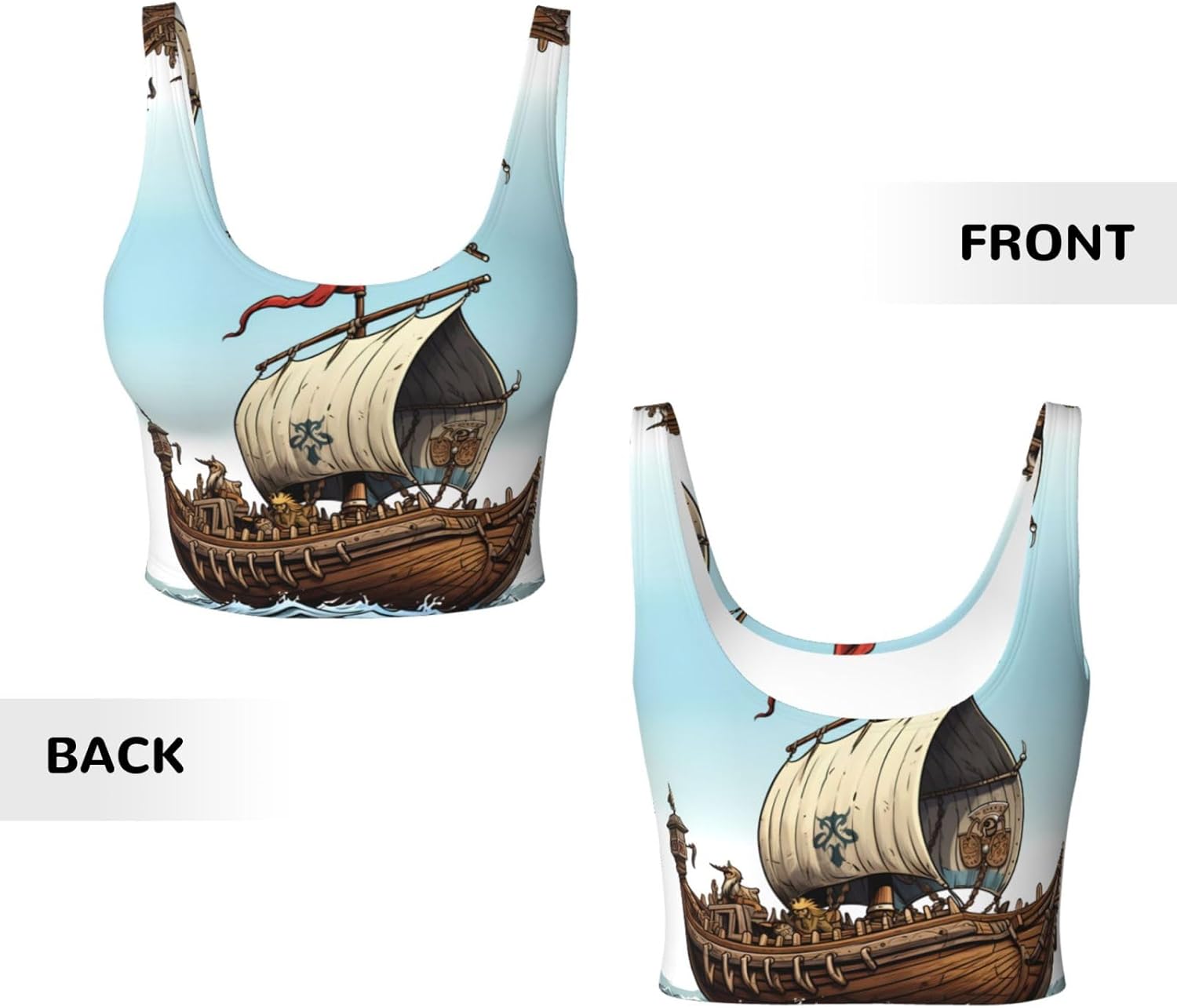 Cartoon Old Boat Prints Women' – Yoga Fitness Women Bewertung und Preis