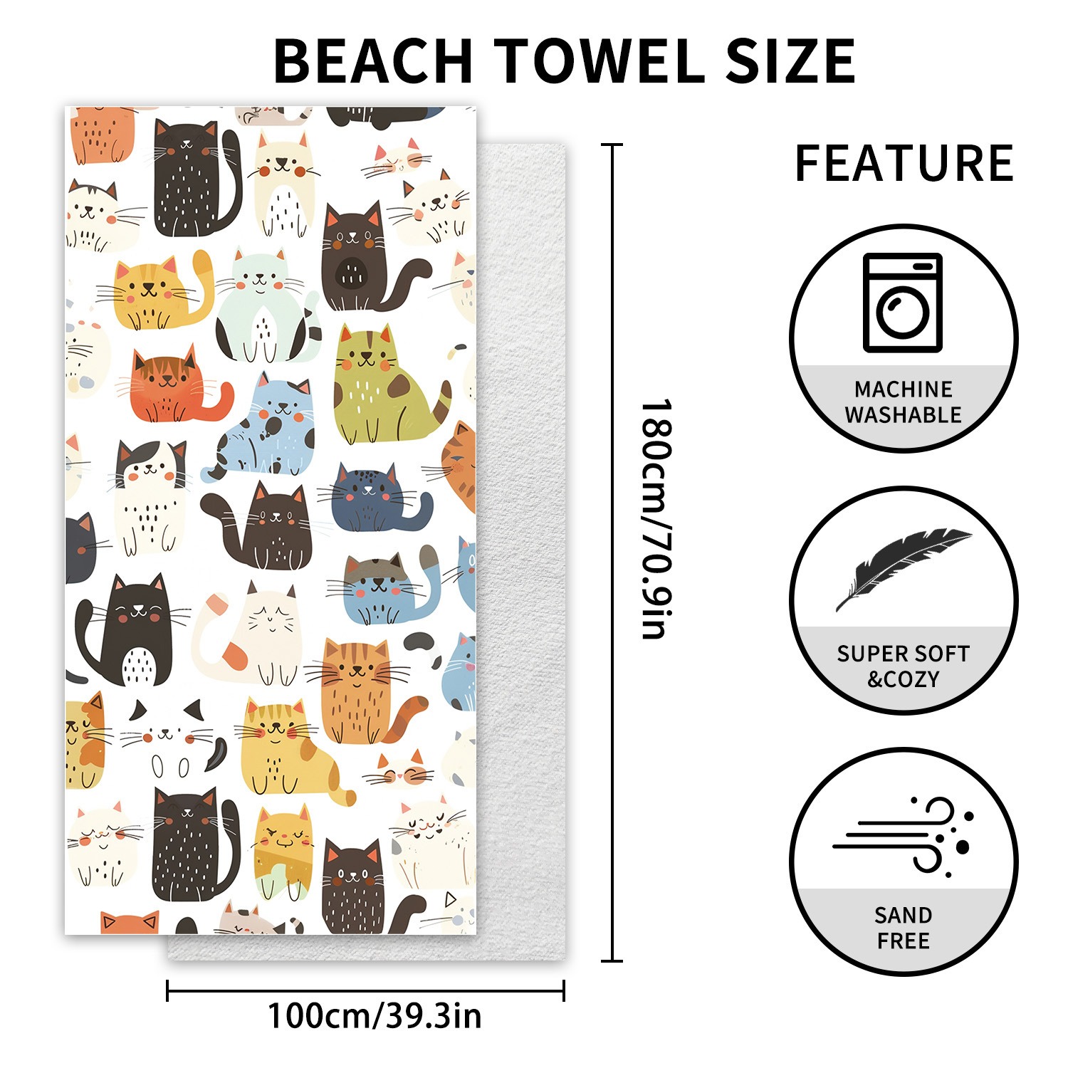 1PC Large Size Beach Blanket M – Yoga Fitness Mat Bewertung und Preis