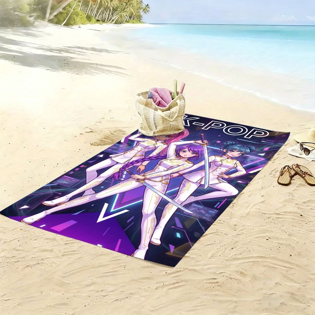 K-POP Style Beach Towel Girl G – Yoga Fitness Group Bewertung und Preis