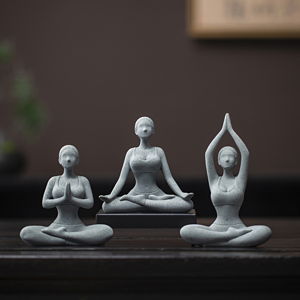 Yoga Girl Statue, Sandstone Te – Zen Yoga Fitness Bewertung und Preis
